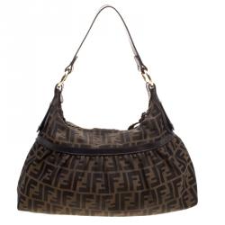 مملوكة مسبقًا Fendi Tobacco Zucca Canvas Shoulder Bag