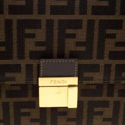 Pre Owned Fendi Tobacco Zucca Canvas Shoulder Bag