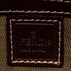 Pre Owned Fendi Tobacco Zucca Canvas Shoulder Bag