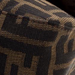 Pre Owned Fendi Tobacco Zucca Canvas Mama Baguette Bag
