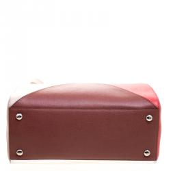 Pre Owned Fendi Multicolor Leather Small Geometric 2jours Tote