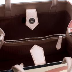 Pre Owned Fendi Multicolor Leather Small Geometric 2jours Tote