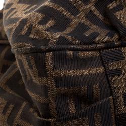 Pre Owned Fendi Tobacco Zucca Canvas Large Mia Tote