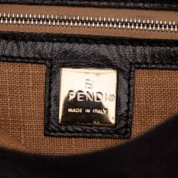 Pre Owned Fendi Black Nylon Shoulder Bag