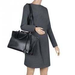 Pre Owned Fendi Black Leather 3Jours Tote