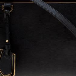 Pre Owned Fendi Black Leather Small 2Jours Tote