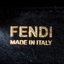 Pre Owned Fendi Black Leather Small 2Jours Tote