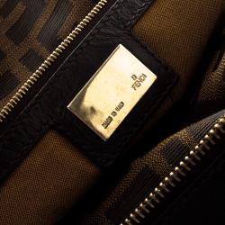 Pre Owned Fendi Tobacco Zucca Canvas Giant Chef Hobo
