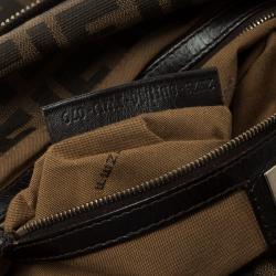 Pre Owned Fendi Tobacco Zucca Canvas Giant Chef Hobo