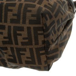Pre Owned Fendi Tobacco Zucca Canvas Giant Chef Hobo