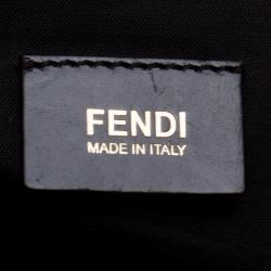 Pre Owned Fendi Tobacco Zucca Canvas Mia Crossbody Bag
