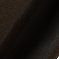 Pre Owned Fendi Brown Zucca Canvas and Leather Long Wallet
