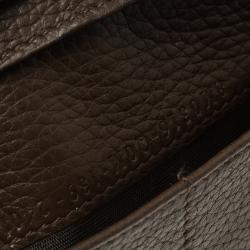 Pre Owned Fendi Brown Zucca Canvas and Leather Long Wallet