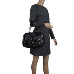 Pre Owned Fendi Black Leather B Bag