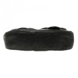 Pre Owned Fendi Black Leather B Bag