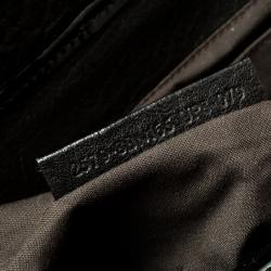 Pre Owned Fendi Black Leather B Bag