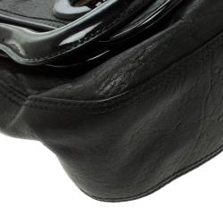 Pre Owned Fendi Black Leather B Bag