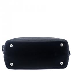 Pre Owned Fendi Black Quilted Leather Dotcom Click Shoulder Bag