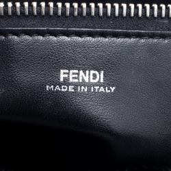 Pre Owned Fendi Black Quilted Leather Dotcom Click Shoulder Bag