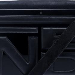 Pre Owned Fendi Black Suede/Leather and Acrylic Box Shoulder Bag