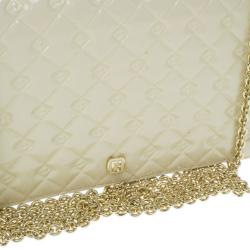 مملوكة مسبقًا Fendi Beige Patent Leather Fendilicious WOC Shoulder Bag