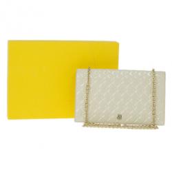 مملوكة مسبقًا Fendi Beige Patent Leather Fendilicious WOC Shoulder Bag