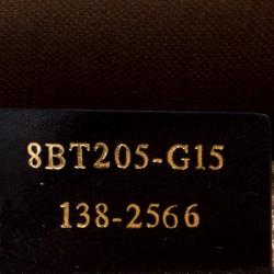 Pre Owned Fendi Tobacco Canvas Large Pequin Stripe Claudia Shoulder Bag