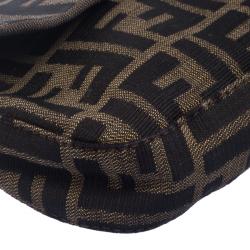 Pre Owned Fendi Tobacco Zucca Canvas Mama Baguette Shoulder Bag