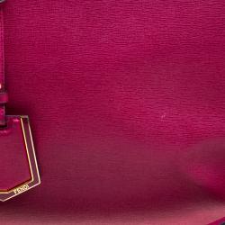 Pre Owned Fendi Purple Saffiano Leather 2Jours Tote