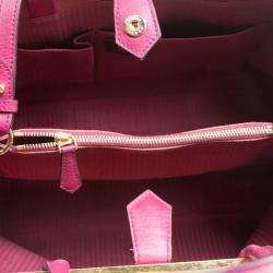 Pre Owned Fendi Purple Saffiano Leather 2Jours Tote