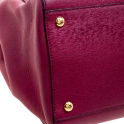 Pre Owned Fendi Purple Saffiano Leather 2Jours Tote