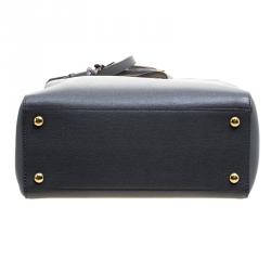 Pre Owned Fendi Grey Saffiano Leather Small 2Jours Tote