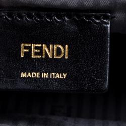 Pre Owned Fendi Grey Saffiano Leather Small 2Jours Tote