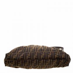 Pre Owned Fendi Tobacco Zucca Canvas Chef Shoulder Bag