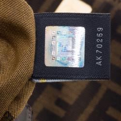 Pre Owned Fendi Tobacco Zucca Canvas Chef Shoulder Bag