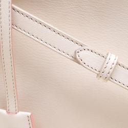 Pre Owned Fendi White Leather Mini 3Jours Tote