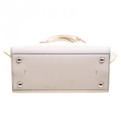 Pre Owned Fendi White Leather Mini 3Jours Tote