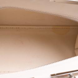 Pre Owned Fendi White Leather Mini 3Jours Tote