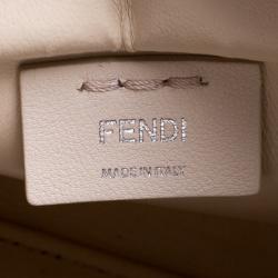 Pre Owned Fendi White Leather Mini 3Jours Tote
