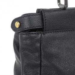 Pre Owned Fendi Black Small Pekaboo Satchel