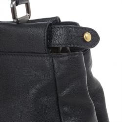 Pre Owned Fendi Black Small Pekaboo Satchel