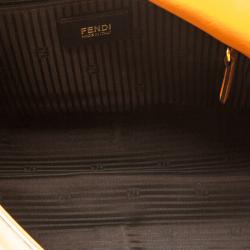 Pre Owned Fendi Orange Leather Mama Forever Shoulder Bag