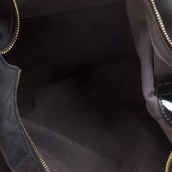 Pre Owned Fendi Black Zucca Canvas Mia Hobo