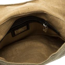 Pre Owned Fendi Beige Rope Baguette Shoulder Bag
