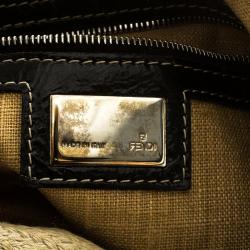 Pre Owned Fendi Beige Rope Baguette Shoulder Bag