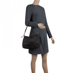 Pre Owned Fendi Tobacco Zucca Canvas Mama Forever Shoulder Bag