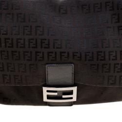 Pre Owned Fendi Tobacco Zucca Canvas Mama Forever Shoulder Bag