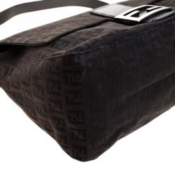 Pre Owned Fendi Tobacco Zucca Canvas Mama Forever Shoulder Bag