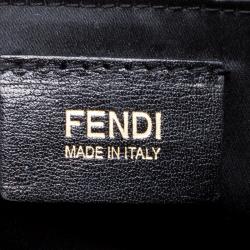 Pre Owned Fendi Tobacco Quilted Zucca Fabric Roll Tote