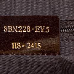 Pre Owned Fendi Tobacco/Yellow Zucca Canvas and Leather Tote